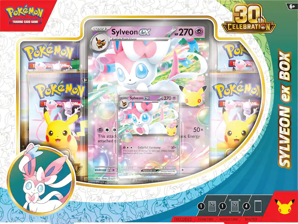 Pokémon TCG: 30th Celebration - Sylveon Ex Box (In-Store Only)