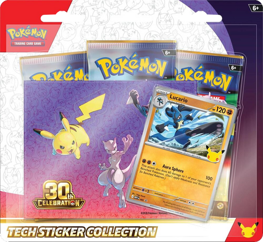 Pokémon TCG: 30th Celebration Tech Sticker Collection - Lucario (In-Store Only)
