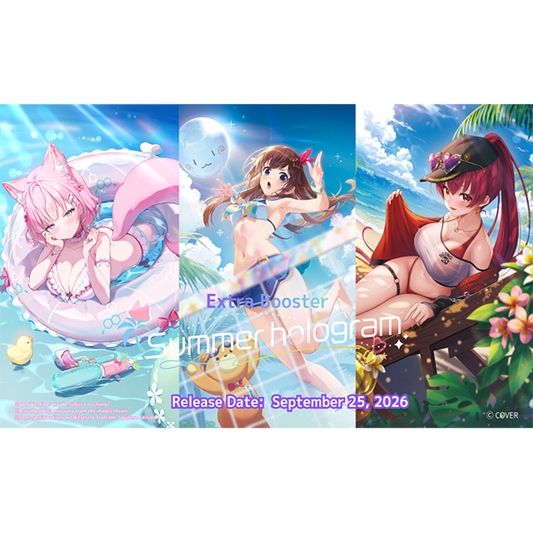 Hololive OCG: Summer hologram Extra Booster Display