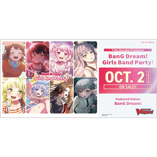 Cardfight Vanguard Divinez: TBP01 - Title Booster Premium - BanG Dream! Girls Band Party!
