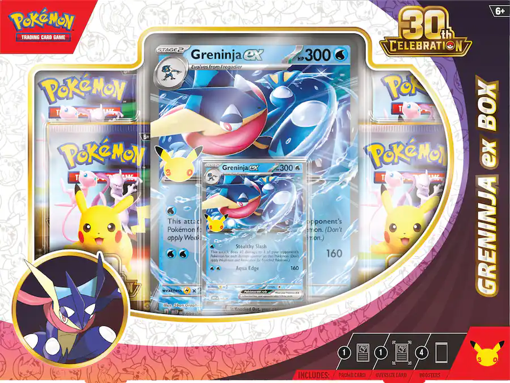 Pokémon TCG: 30th Celebration - Greninja ex Box (In-Store Only)
